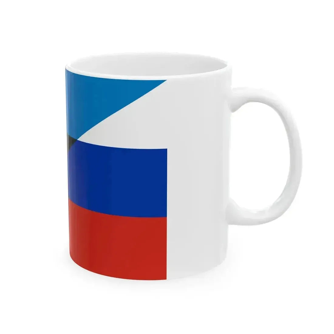 Flag of Estonia and Russia 2-3 (Estonia) White Coffee Mug - Go Mug Yourself