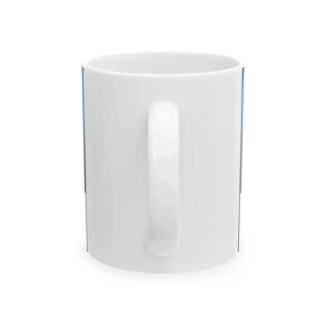 Flag of Estonia bordered (Estonia) White Coffee Mug - Go Mug Yourself