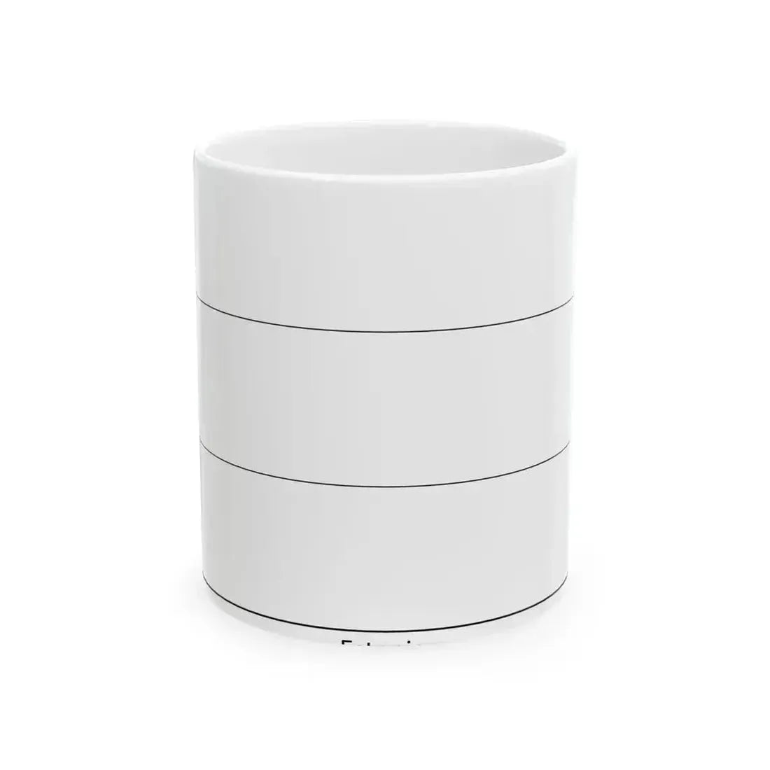 Flag of Estonia colouring page (Estonia) White Coffee Mug 11oz - Go Mug Yourself