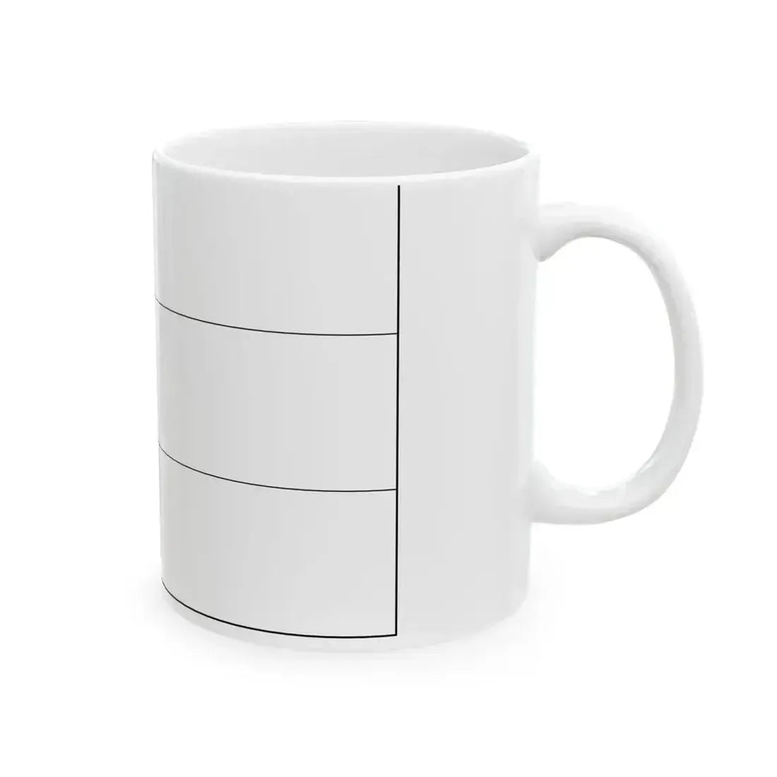 Flag of Estonia colouring page (Estonia) White Coffee Mug - Go Mug Yourself