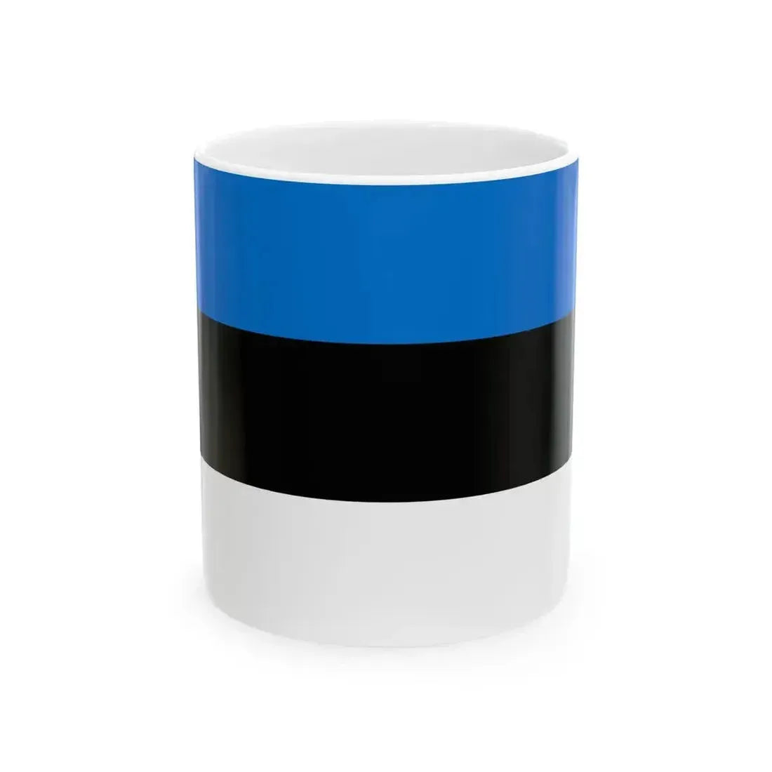 Flag of Estonia (Estonia) White Coffee Mug 11oz - Go Mug Yourself