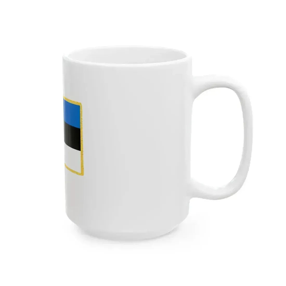 Flag of Estonia parade (Estonia) White Coffee Mug - Go Mug Yourself