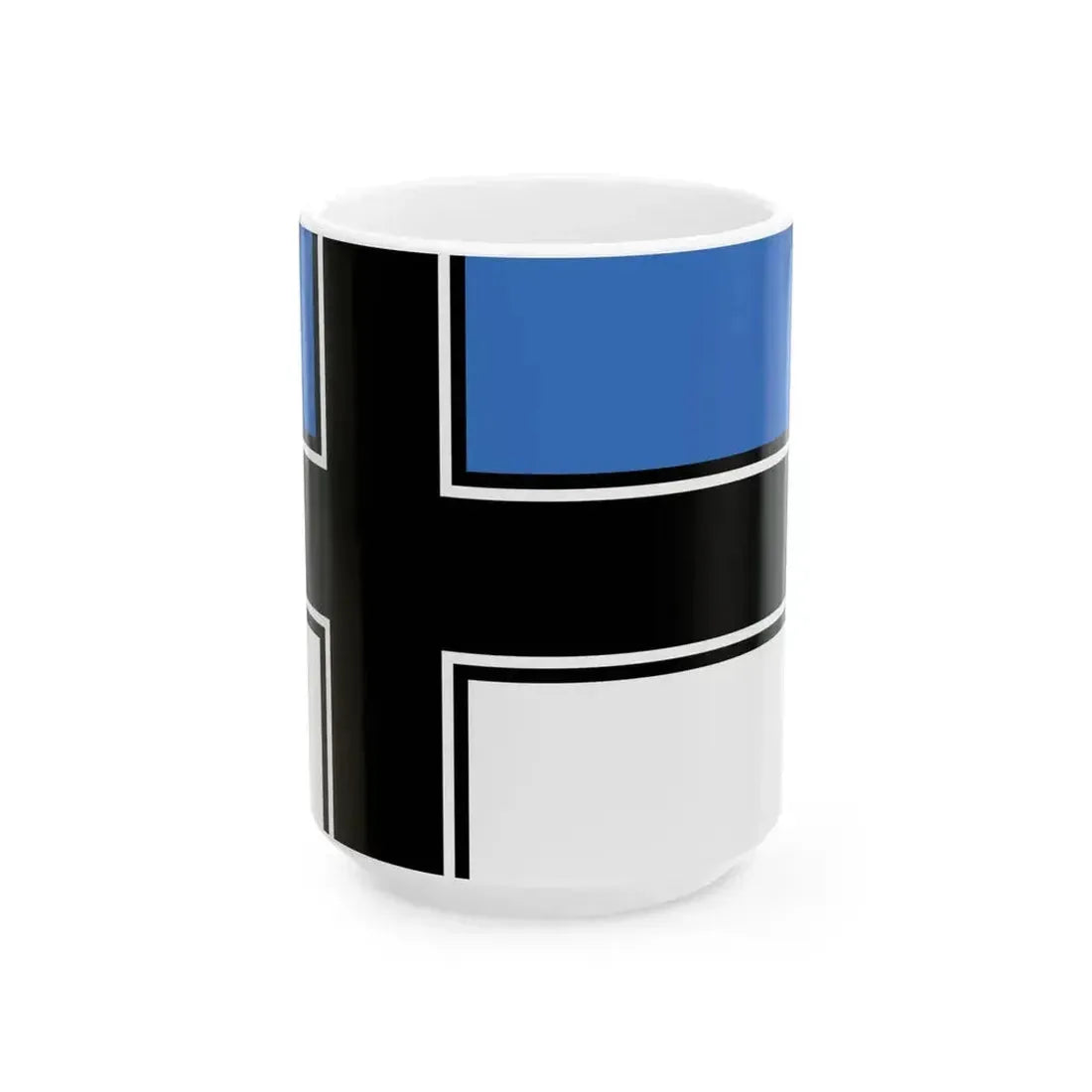 Flag of Estonia proposed in 1919 (Estonia) White Coffee Mug 15oz - Go Mug Yourself