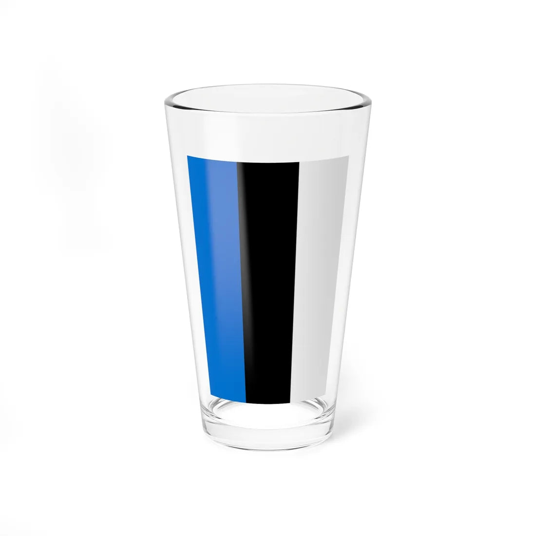 Flag of Estonia vertical (Estonia) Pint Glass 16oz 16oz - Go Mug Yourself