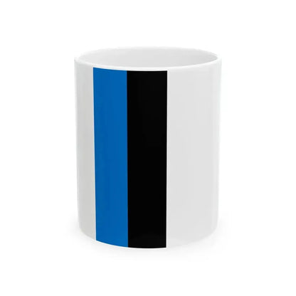Flag of Estonia vertical (Estonia) White Coffee Mug 11oz - Go Mug Yourself