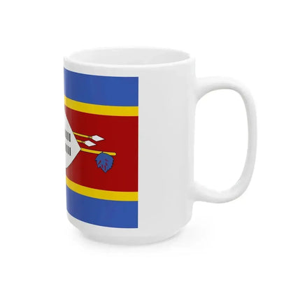 Flag of Eswatini (Eswatini) White Coffee Mug - Go Mug Yourself