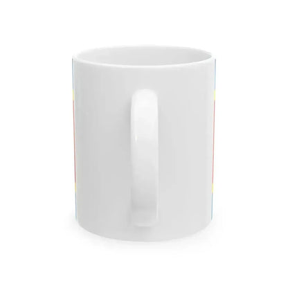 Flag of Eswatini with Lighter Colors (Eswatini) White Coffee Mug - Go Mug Yourself