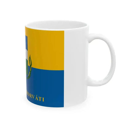 Flag of Esztergalyhorvati (Hungary) White Coffee Mug - Go Mug Yourself