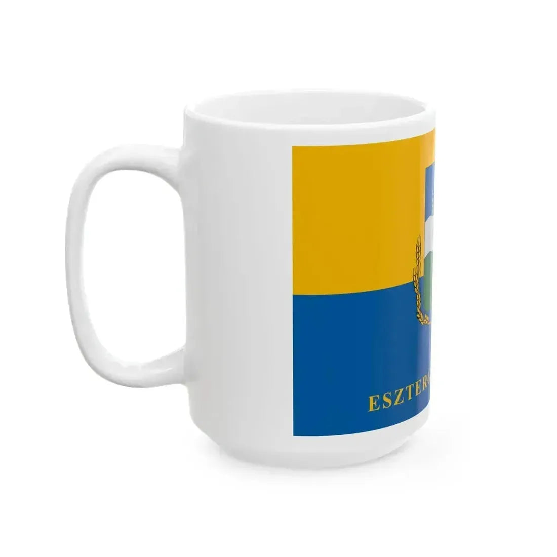 Flag of Esztergalyhorvati (Hungary) White Coffee Mug - Go Mug Yourself