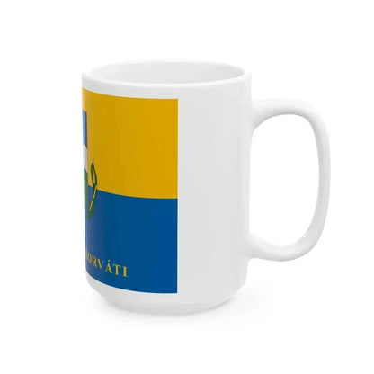 Flag of Esztergalyhorvati (Hungary) White Coffee Mug - Go Mug Yourself