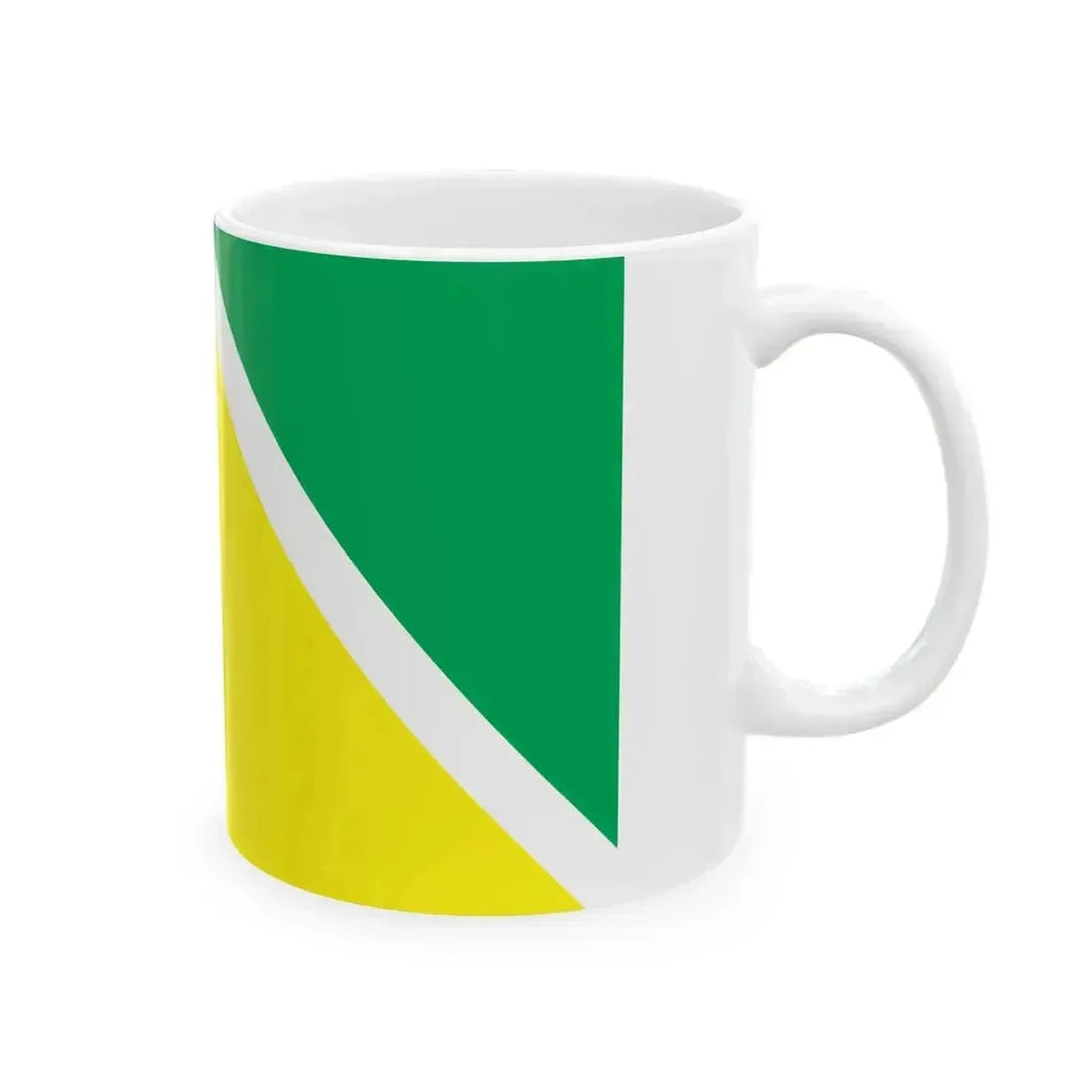 Flag of et-Ahja vald (Estonia) White Coffee Mug - Go Mug Yourself