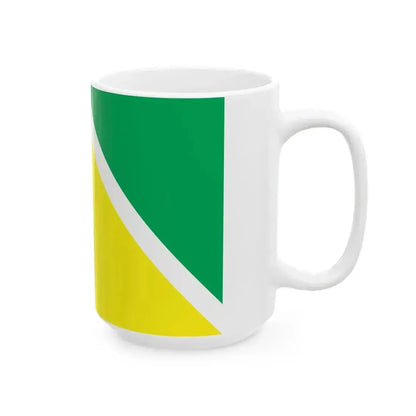 Flag of et-Ahja vald (Estonia) White Coffee Mug - Go Mug Yourself