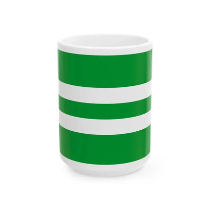 Flag of et-Antsla vald (Estonia) White Coffee Mug 15oz - Go Mug Yourself