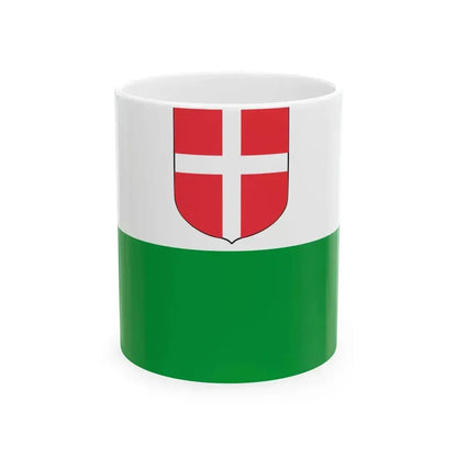Flag of et-Harju maakond (Estonia) White Coffee Mug 11oz - Go Mug Yourself
