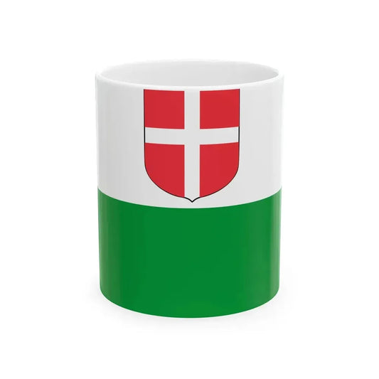 Flag of et-Harju maakond (Estonia) White Coffee Mug 11oz - Go Mug Yourself