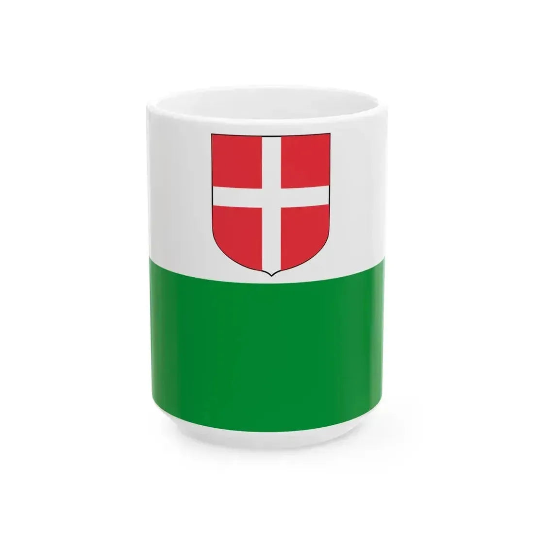 Flag of et-Harju maakond (Estonia) White Coffee Mug 15oz - Go Mug Yourself