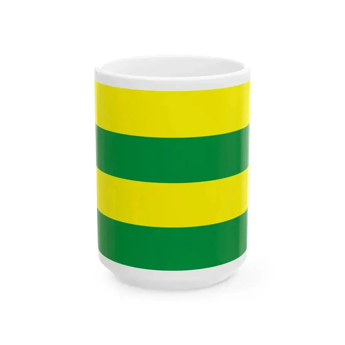 Flag of et-Jogeva (Estonia) White Coffee Mug 15oz - Go Mug Yourself