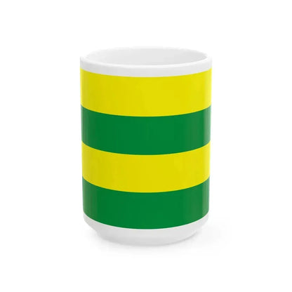 Flag of et-Jogeva (Estonia) White Coffee Mug 15oz - Go Mug Yourself
