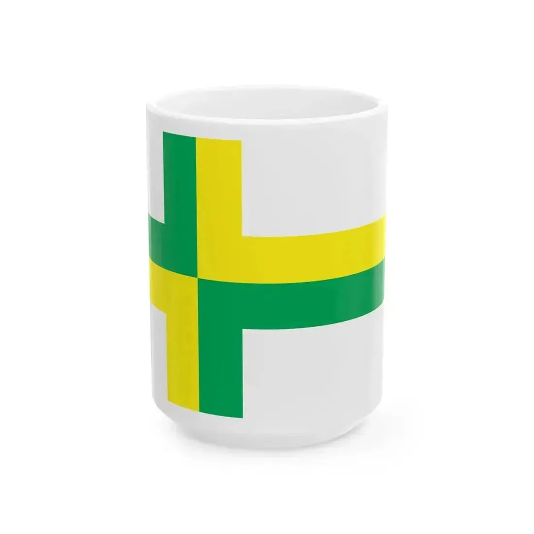 Flag of et-Koigi vald (Estonia) White Coffee Mug 15oz - Go Mug Yourself