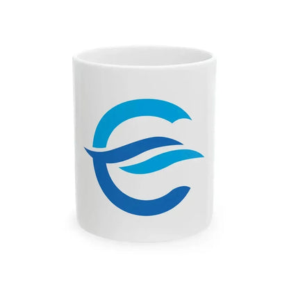 Flag of Etajima Hiroshima (Japan) White Coffee Mug 11oz - Go Mug Yourself