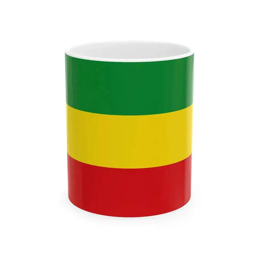 Flag of Ethiopia 1991-1996 2-3 (Ethiopia) White Coffee Mug 11oz - Go Mug Yourself