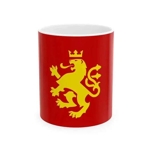 Flag of ethnic Macedonians (North Macedonia) White Coffee Mug 11oz - Go Mug Yourself