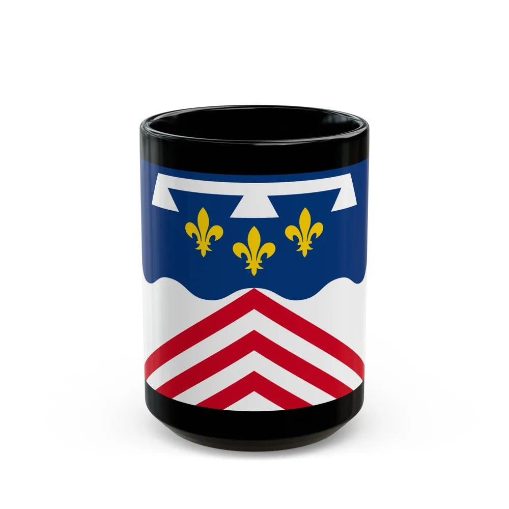 Flag of Eure et Loir France 2 - Black Coffee Mug-15oz-Go Mug Yourself