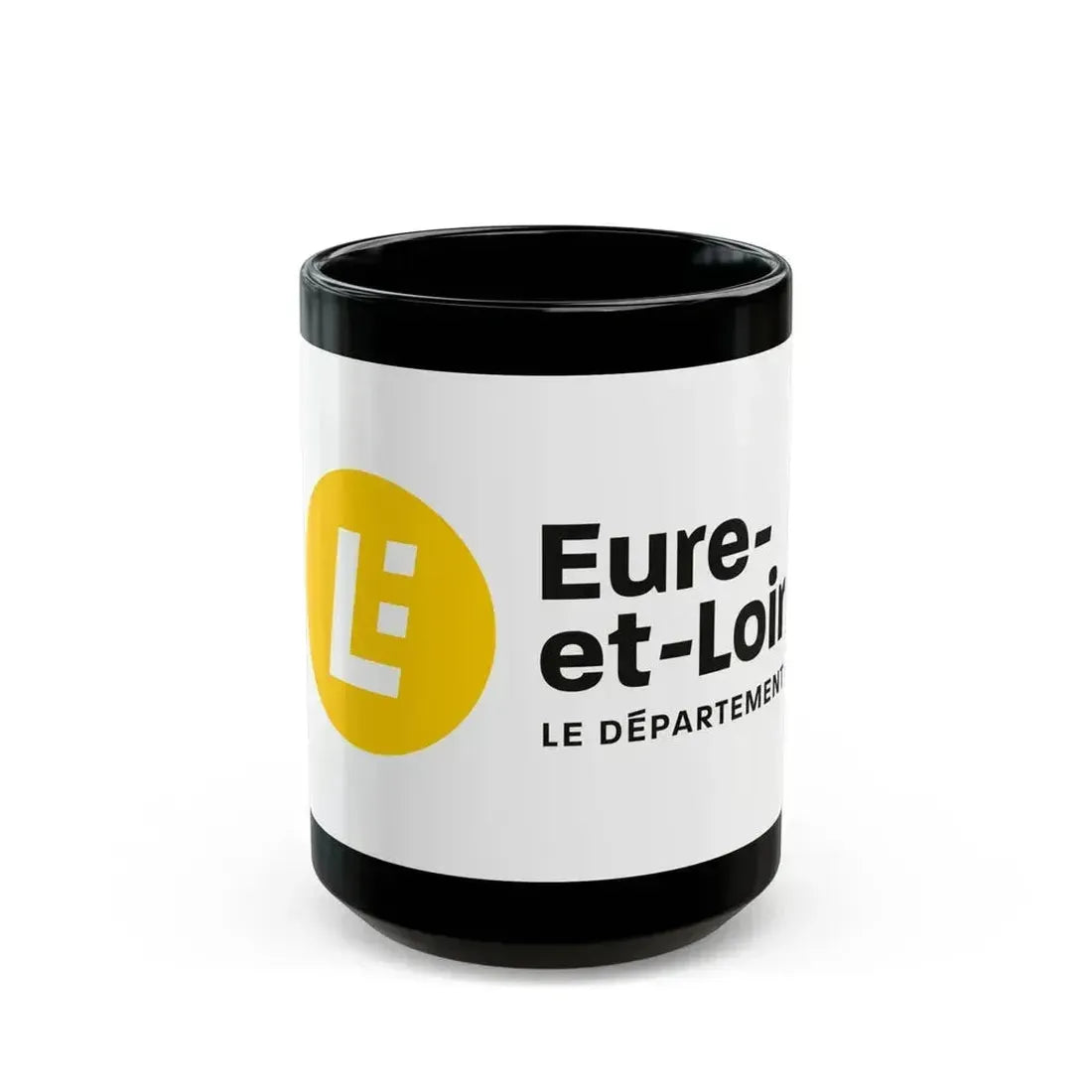 Flag of Eure et Loir France - Black Coffee Mug 15oz - Go Mug Yourself