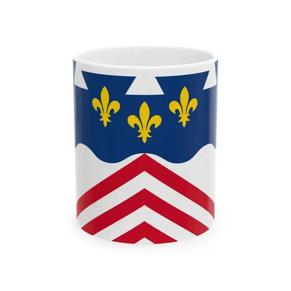Flag of Eure-et-Loir (France) White Coffee Mug 11oz - Go Mug Yourself