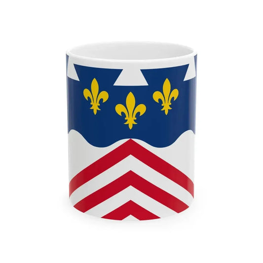 Flag of Eure-et-Loir (France) White Coffee Mug 11oz - Go Mug Yourself