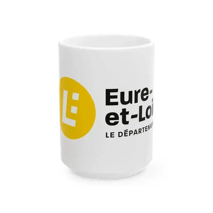 Flag of Eure et Loir France - White Coffee Mug 15oz - Go Mug Yourself