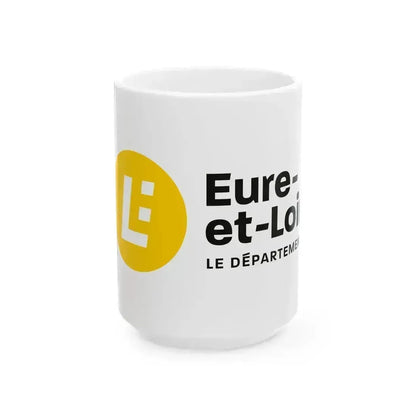 Flag of Eure et Loir France - White Coffee Mug 15oz - Go Mug Yourself