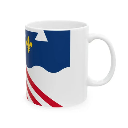 Flag of Eure-et-Loir (France) White Coffee Mug - Go Mug Yourself