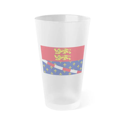 Flag of Eure France 2 - Frosted Pint Glass 16oz 16oz Frosted - Go Mug Yourself