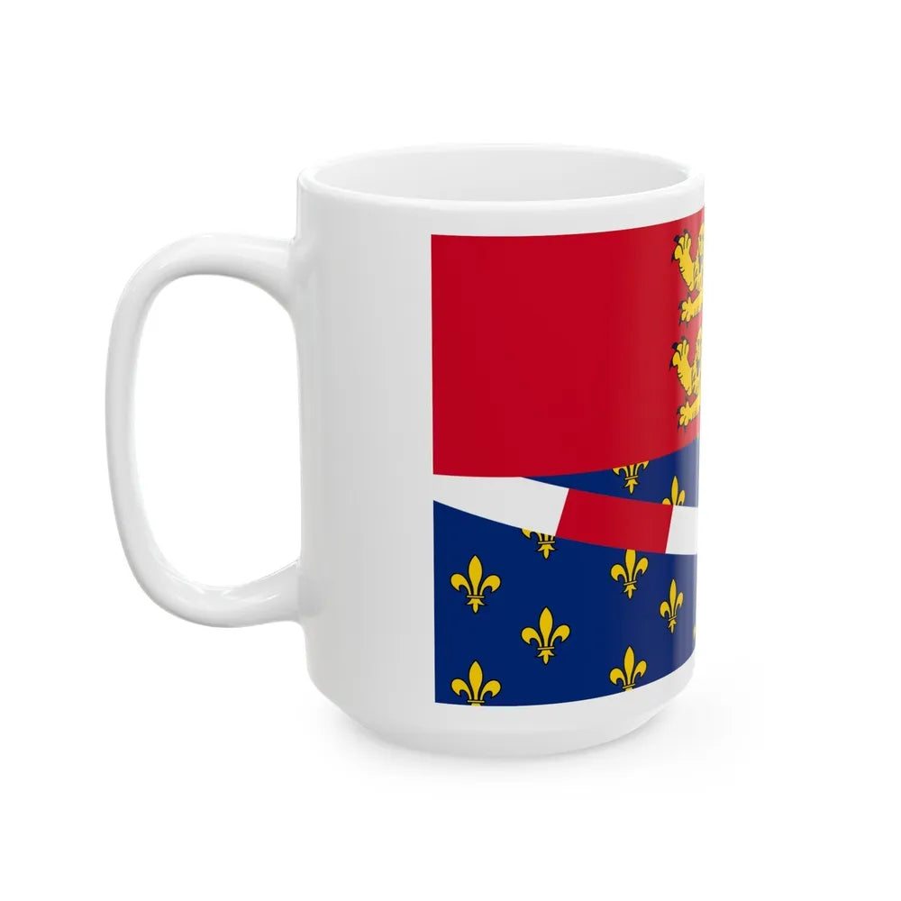 Flag of Eure France 2 - White Coffee Mug-Go Mug Yourself