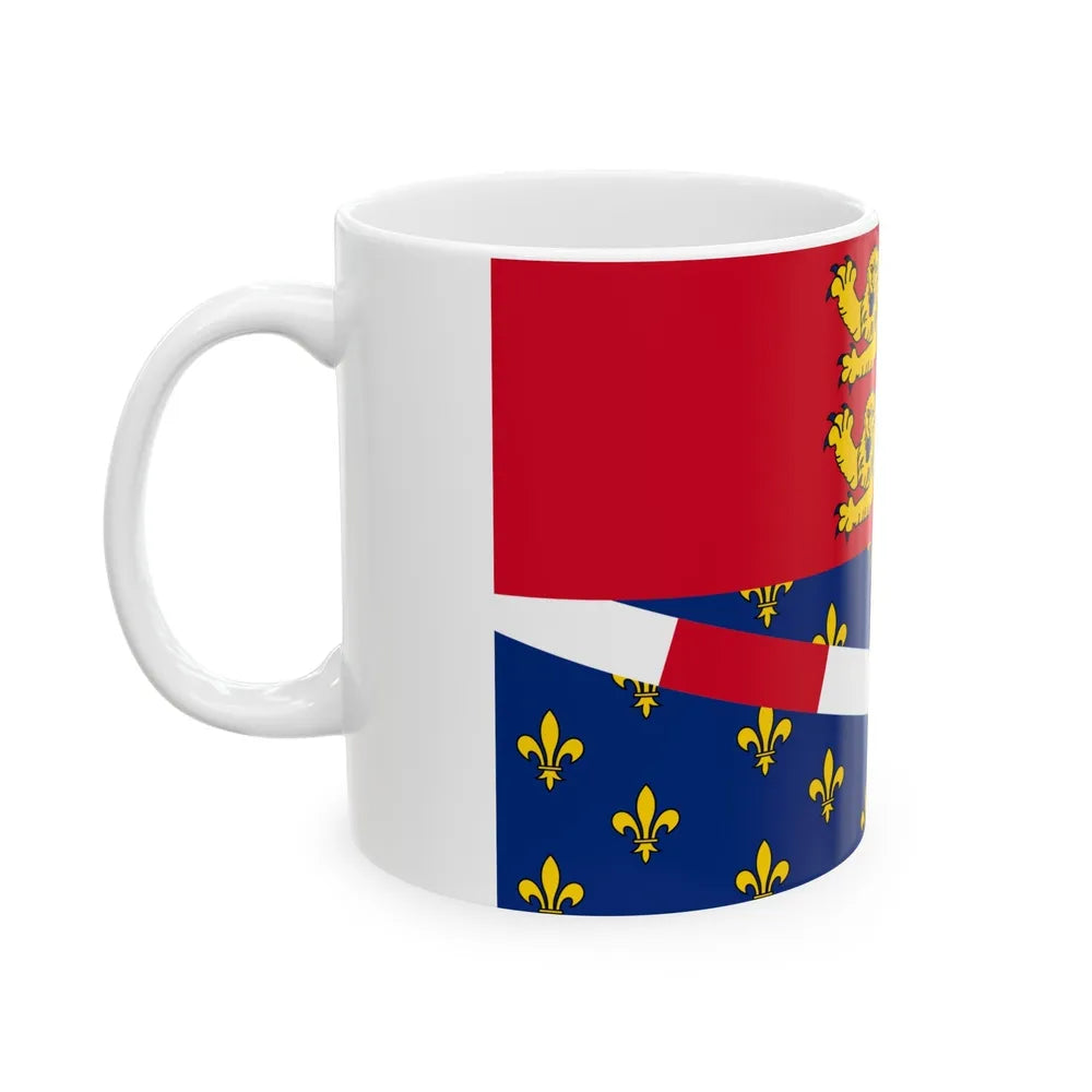 Flag of Eure France 2 - White Coffee Mug-Go Mug Yourself