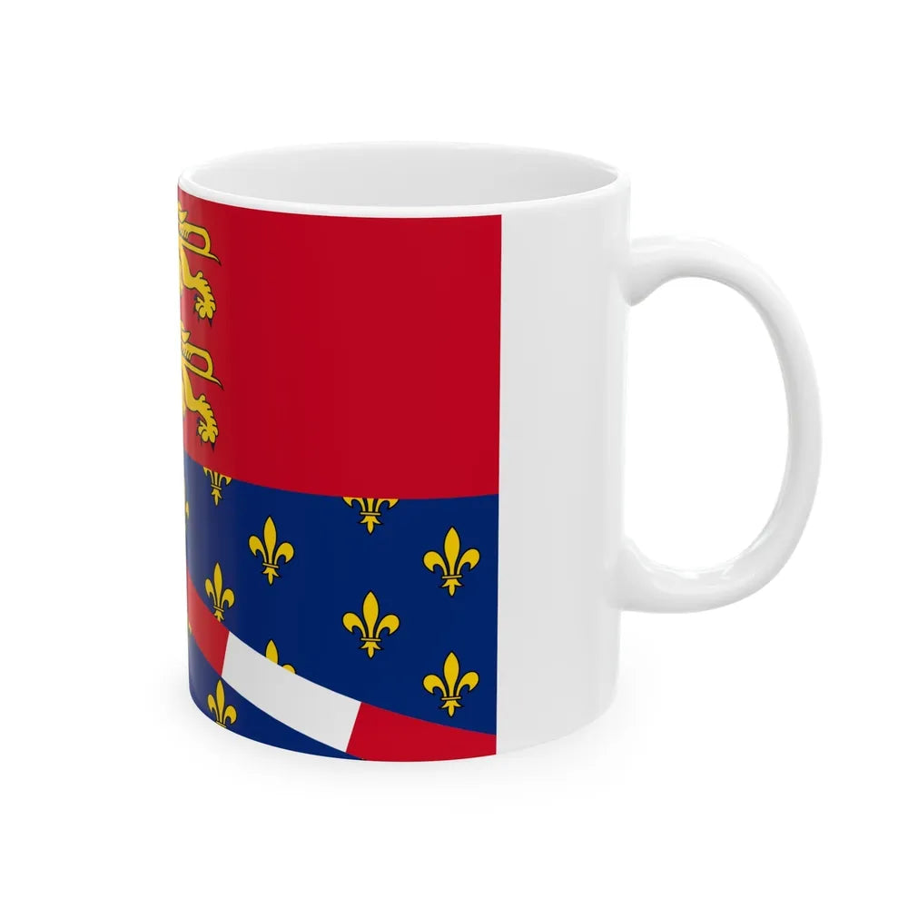 Flag of Eure France 2 - White Coffee Mug-Go Mug Yourself