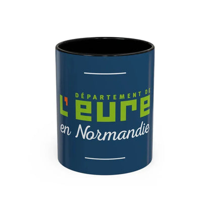 Flag of Eure France - Accent Coffee Mug 11oz Black - Go Mug Yourself