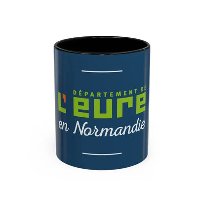 Flag of Eure France - Accent Coffee Mug 11oz Black - Go Mug Yourself