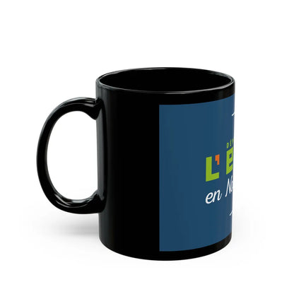 Flag of Eure France - Black Coffee Mug-Go Mug Yourself