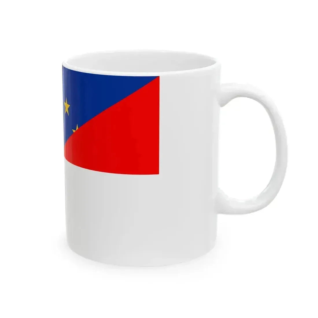 Flag of Europe and Indonesia (Indonesia) White Coffee Mug - Go Mug Yourself