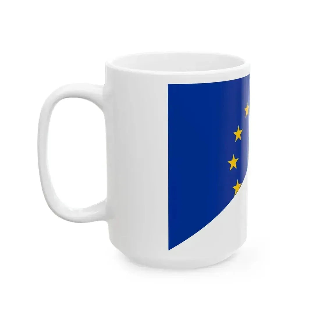 Flag of Europe and Indonesia (Indonesia) White Coffee Mug - Go Mug Yourself