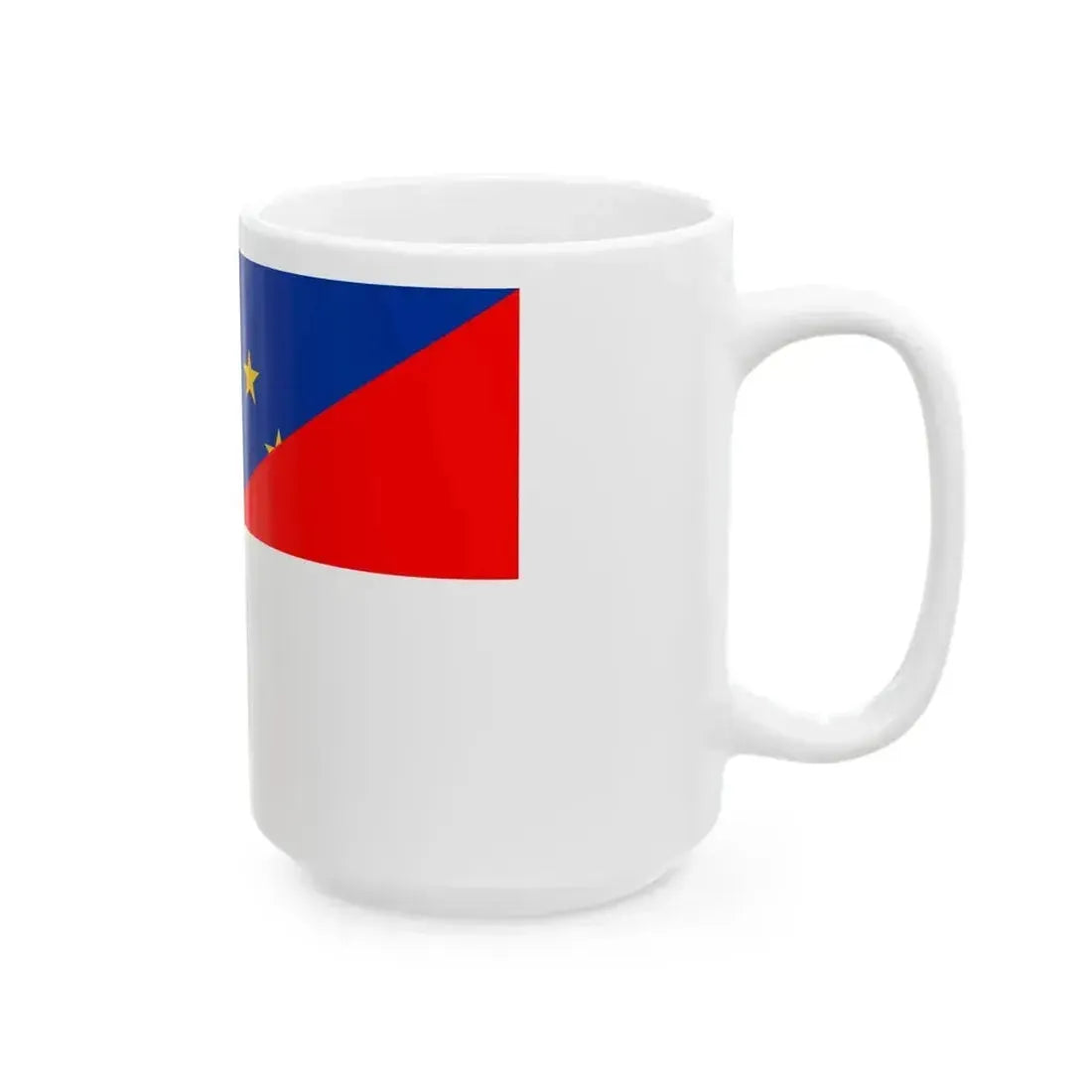 Flag of Europe and Indonesia (Indonesia) White Coffee Mug - Go Mug Yourself