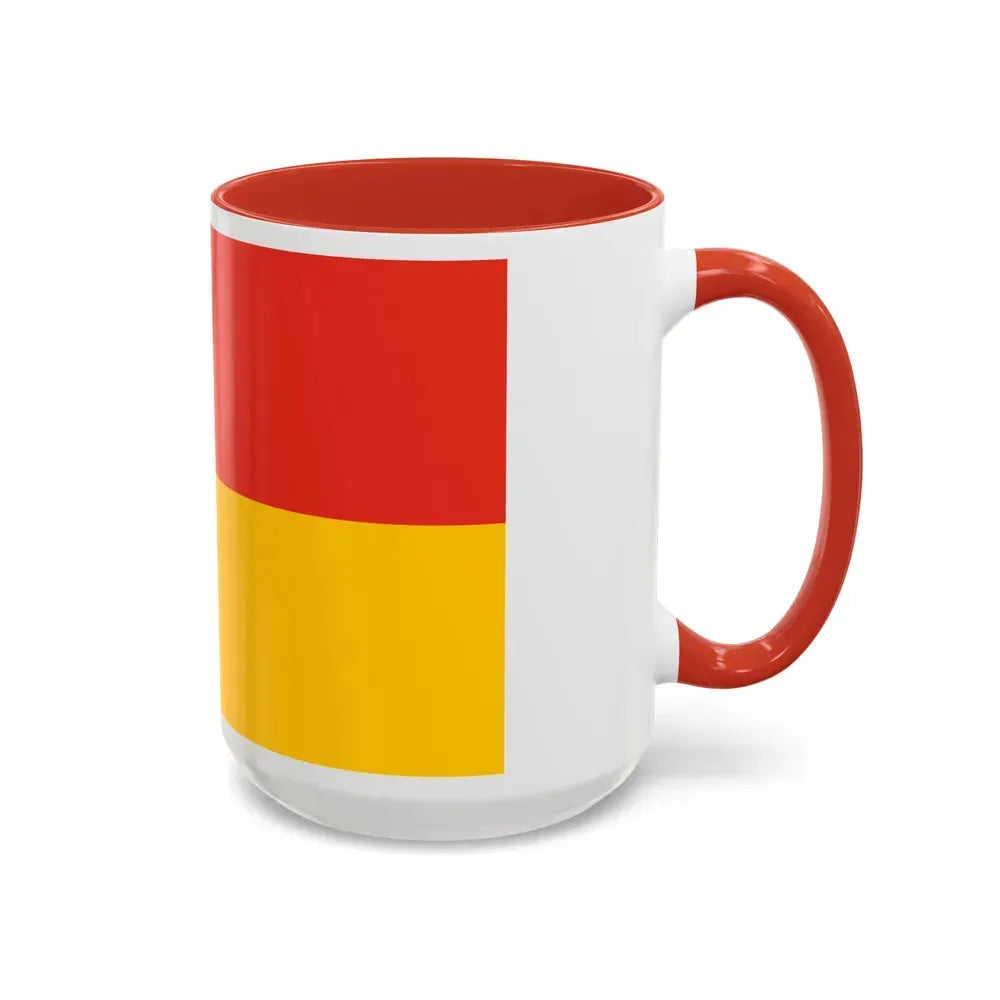 Flag of Euskirchen Germany - Accent Coffee Mug - Go Mug Yourself