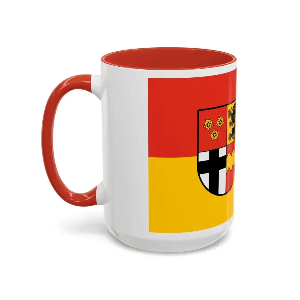 Flag of Euskirchen Germany - Accent Coffee Mug - Go Mug Yourself