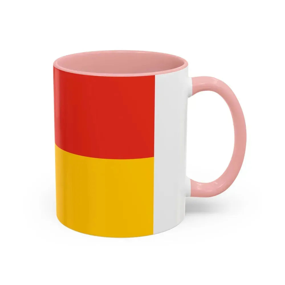 Flag of Euskirchen Germany - Accent Coffee Mug - Go Mug Yourself