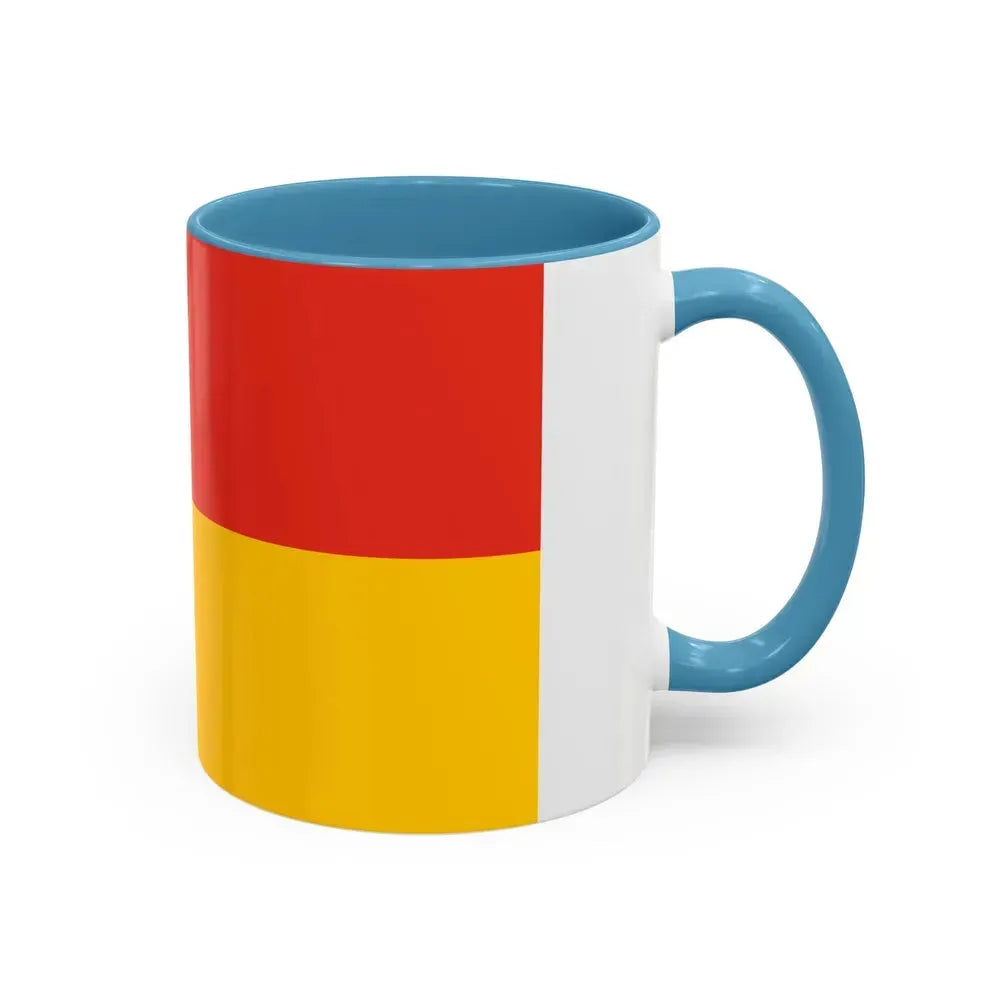Flag of Euskirchen Germany - Accent Coffee Mug - Go Mug Yourself