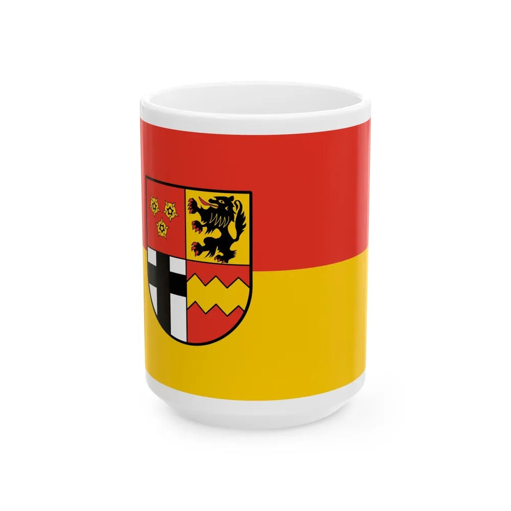 Flag of Euskirchen Germany - White Coffee Mug-15oz-Go Mug Yourself