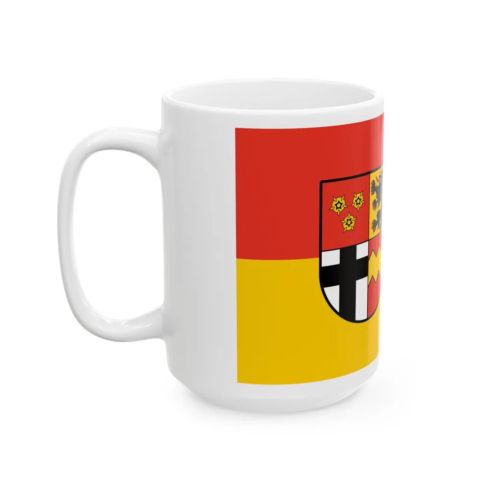 Flag of Euskirchen Germany - White Coffee Mug-Go Mug Yourself