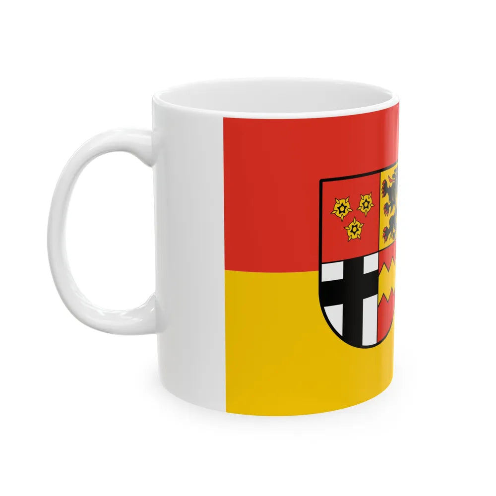 Flag of Euskirchen Germany - White Coffee Mug-Go Mug Yourself